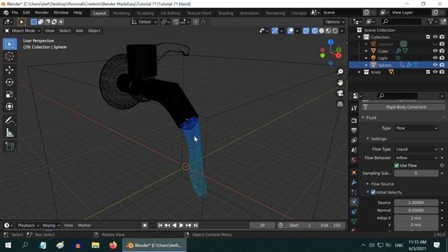 Start & Stop A Flow In Fluid Simulations | Easy Tutorial On Flow Object | Blender Eevee & Cycles смотреть онлайн