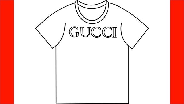 How To Draw Gucci Shirt - Step By Step Drawing смотреть онлайн