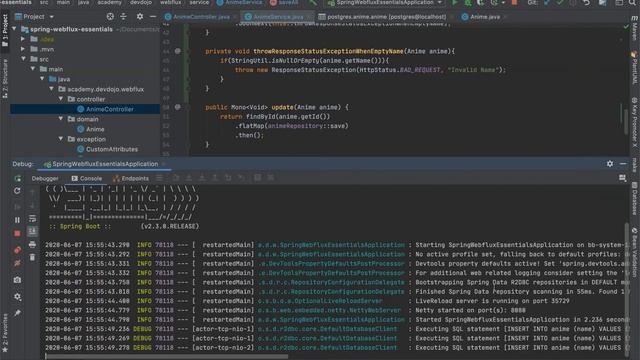 Spring WebFlux Essentials BR 24 - R2DBC Transactions. смотреть онлайн