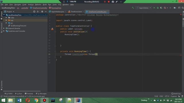 Making a digital clock in Java-Using Intellij IDEA смотреть онлайн