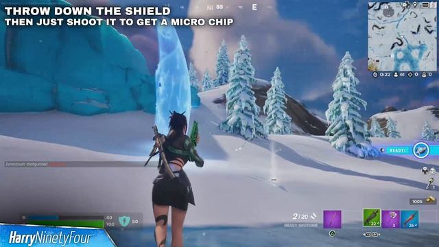 Damage Guardian Shields to Collect Dropped Micro Chips Guide - Fortnite смотреть онлайн
