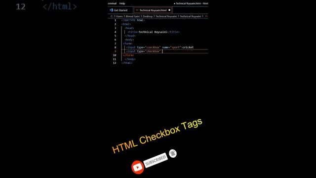 Checkbox tags in HTML || checkbox tags || sort смотреть онлайн