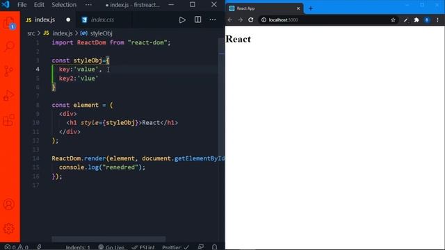 what is Inline styling in react and how to give inline style in react(2021). смотреть онлайн