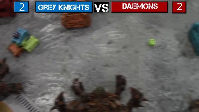 Grey Knights vs Chaos Daemons Warhammer 40K Battle Report - Jay Knight BatRep 44 Part 2/2 смотреть онлайн