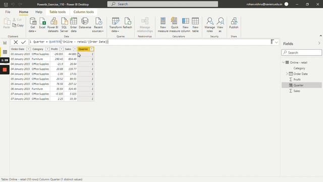 Mastering DAX in Power BI: Implement Quarter and Weekday Functions! смотреть онлайн
