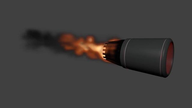 Симуляция работы двигателя самолета в Blender3D смотреть онлайн