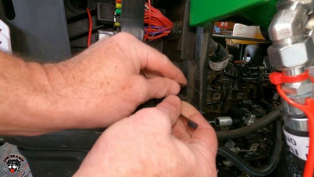 1025R INSTALLING A CHUTE CONTROL  | JOHN DEERE