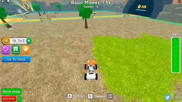 САМЫЙ КРУТОЙ СИМУЛЯТОР ГАЗОНОКОСИЛКИ! КУПИЛ РОБОТА КОСИЛКУ! ROBLOX Lawn Mower Simulator смотреть онлайн