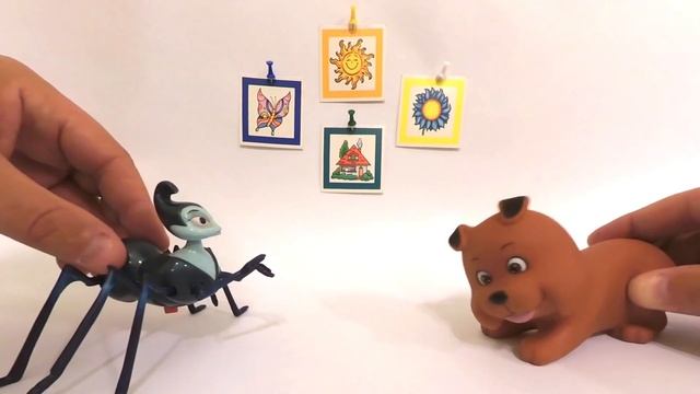 Видео для малышей. История про паучка и щенка Тузика смотреть онлайн