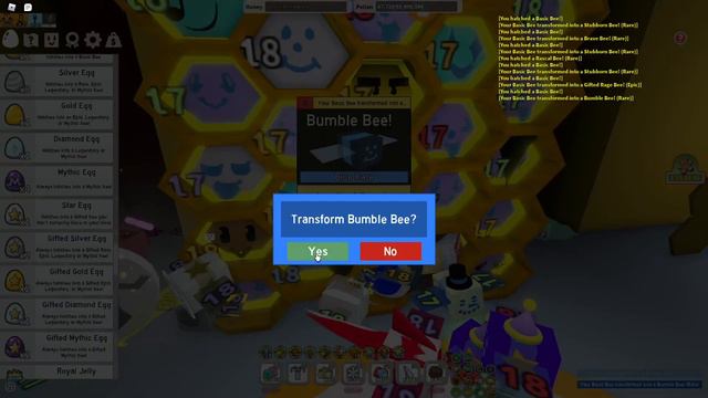 ПОЛУЧИТСЯ ВЫБИТЬ МИФИКА В СИМУЛЯТОРЕ ПЧЕЛОВОДА С 228 BASIC ЯЙЦ BEE SWARM SIMULATOR MYTHIC BEE GIFTE смотреть онлайн