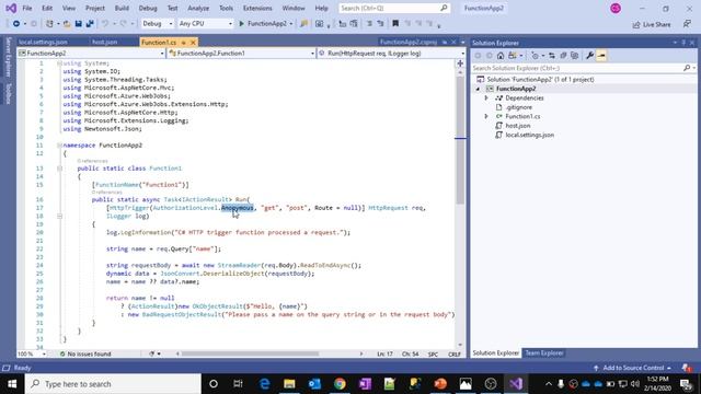 12. Azure Functions Project in Visual Studio смотреть онлайн