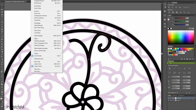 Mandala Design in Illustrator - From Sketch To Vector смотреть онлайн
