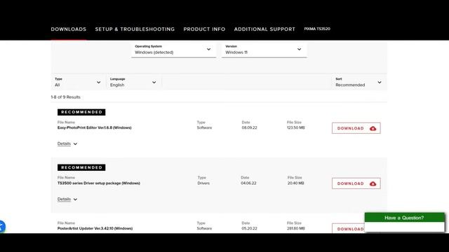 Get and Run Printer Driver for PIXMA canon ts3522 смотреть онлайн