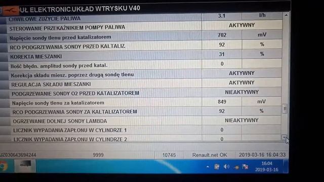 Renault Scenic III 1,6 16V poprawne działanie sond lambda (CLIP) смотреть онлайн