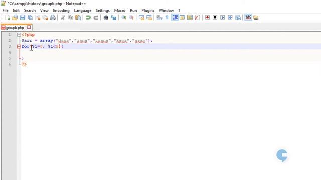PHP lesson - For loop - Array - part 2 смотреть онлайн