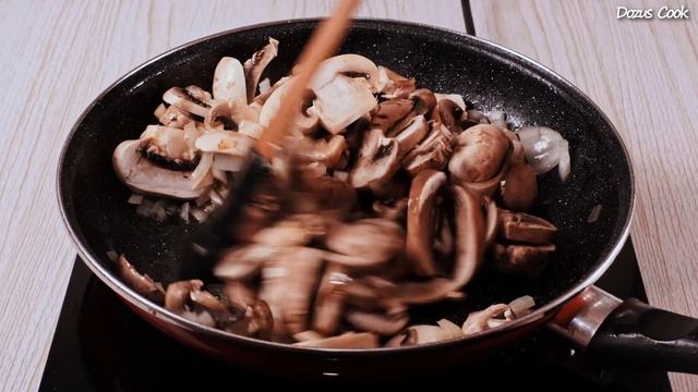 Gustul te înnebunește! Atât de gustos încât nu a rămas nimic! Paste într-un sos de ciuperci cu carn смотреть онлайн