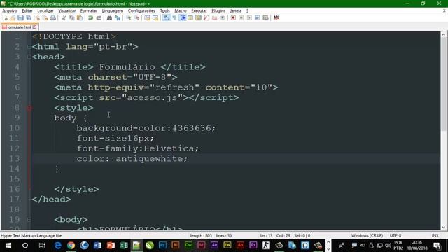 Curso de JavaScript Aula 13 Sistema de Login смотреть онлайн