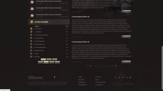 Верстка стартового шаблона для MMOWEB 4 | portfolio Get-Web.site смотреть онлайн
