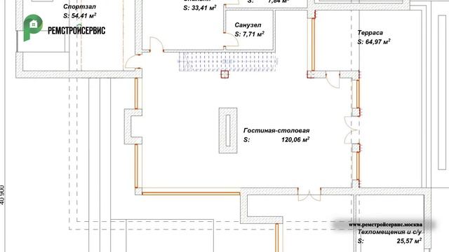 Проект дома в стиле Хай-Тек. Дом с сауной, бассейном, спортзалом и террасами. Ремстройсервис ART-17 смотреть онлайн