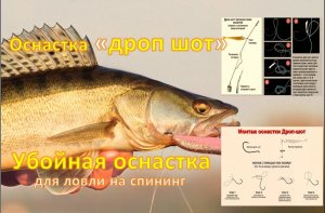 "ДРОП ШОТ"  Монтаж для ловли окуня, судака и щуки.