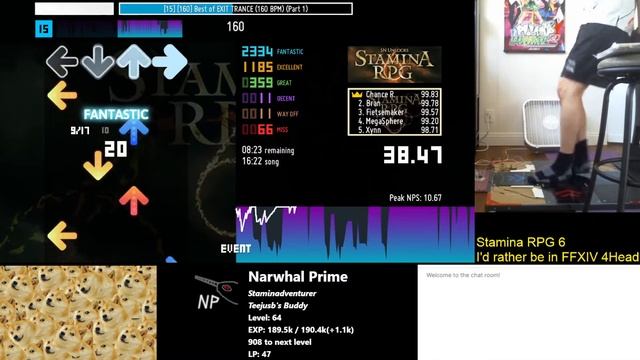 Stamina RPG 6 (marathon): [15][160] Best of EXIT TRANCE (160 BPM) (Part 1) - 78.38 смотреть онлайн