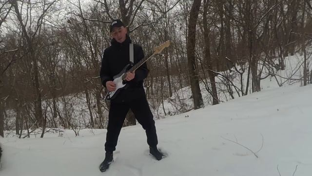 Instrumental gitar cawer "Звенит январская вьюга". смотреть онлайн