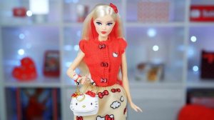 К БАБУЛЕ или НА ТУСУ? Barbie Hello Kitty: обзор и распаковка, примерка второго аутфита