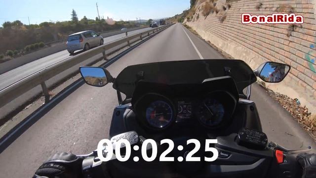 Acceleration Test (0-100 Kph) - Yamaha TMAX560 (2020) - VLOG253 [4K]