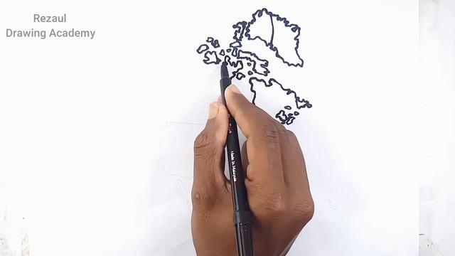 Hidden Trick To Draw The Map of North America Continent смотреть онлайн