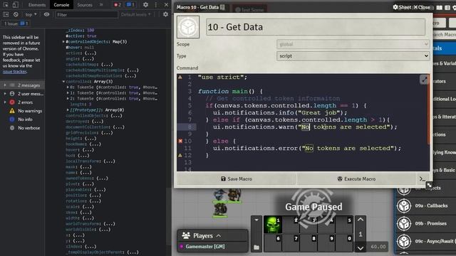 Learn JavaScript With Foundry VTT V0.10.X - E14: Making Some Macros - getData() (Part 01) смотреть онлайн
