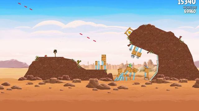 Angry Birds Star Wars HD Mac - Tatooine Level 1-13 3 Walkthrough Gameplay смотреть онлайн