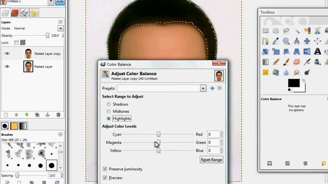 how to change hair color in gimp смотреть онлайн
