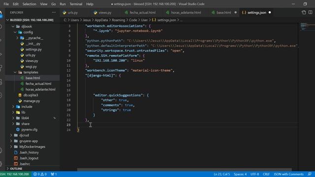? ? Autocompletado HTML Tags y DJANGO Template Tags en Visual Studio Code смотреть онлайн