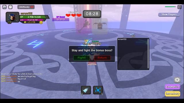 ROBLOX Dungeon Quest! trying to get leg/ alt/ val смотреть онлайн