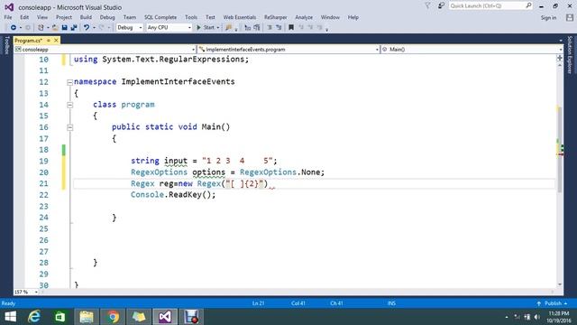 How do I replace multiple spaces with a single space in C# смотреть онлайн