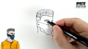 Как нарисовать персонаж из игры standoff 2