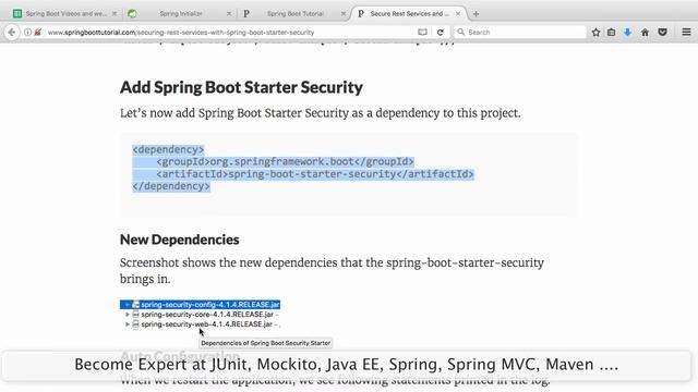 Spring Boot Starter Security - Secure Your Rest Services And Web Applications смотреть онлайн