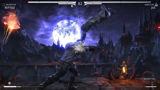 Mortal Kombat X - Reptile Vs Jax (Very Hard) смотреть онлайн