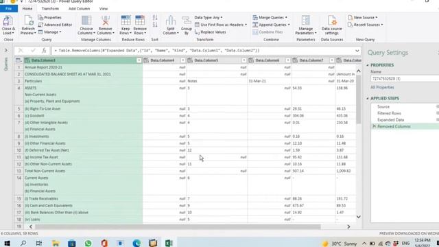 Importing Financial Statements To Excel Using power query editor in few simple steps... смотреть онлайн