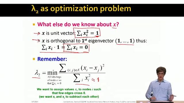 Lecture 33 — Spectral Graph Partitioning Finding a Partition (Advanced) _ Stanford смотреть онлайн