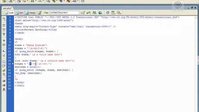 php 05 11 strings using patterns смотреть онлайн