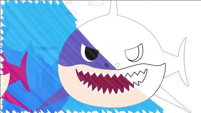 АКУЛЕНОК BABY SHARK на русском   (АКУЛЕНОК)   развивающая детская песня мультик про животных!!!