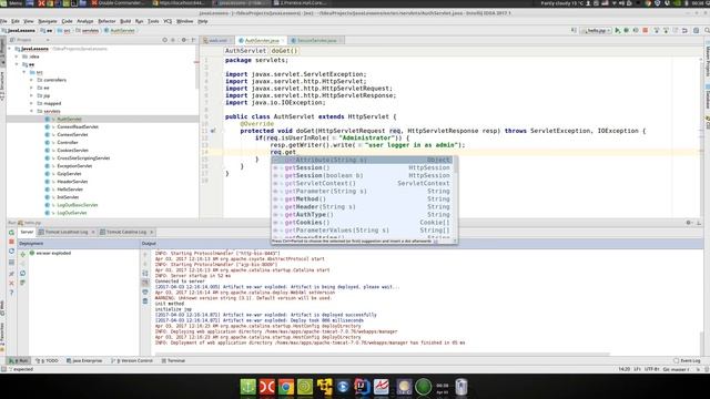 Java EE 36: WebXml 9: Проверка роли юзера смотреть онлайн