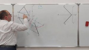 Определение кратчайшей расстояние от точки до плоскости способом замены плоскостей проекции