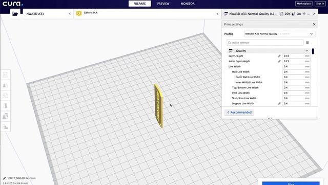 NWA3D A31 Tutorial: Cura 4 Setup смотреть онлайн