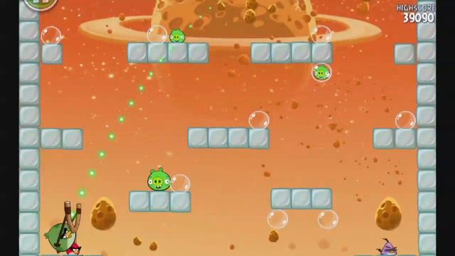 Angry Birds Space - Eggsteroid #4 (E-4) Walkthrough 3 Star смотреть онлайн