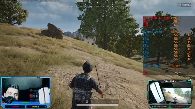 PUBG: BATTLEGROUNDS - GTX 1050 TI 4 GB + RYZEN 5 2600 + 16 RAM DDR4 3200MHZ смотреть онлайн