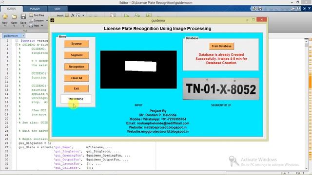 Matlab Project with Source Code Vehicle Number Plate Recognition Using Image Processing смотреть онлайн