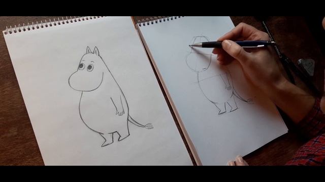 Мастер-класс "Рисуем Муми тролля". смотреть онлайн