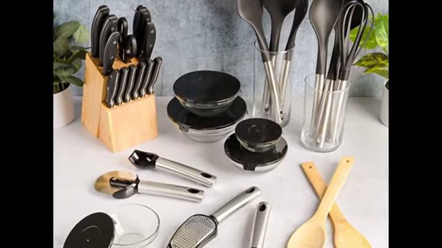 Amazon product:Gibson Home 95-Piece Kitchen in a Box - Black. Price: $179.99 смотреть онлайн